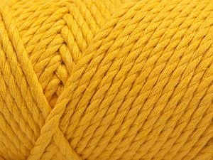 Composition 100% Coton, Brand Ice Yarns, Dark Yellow, Yarn Thickness 6 SuperBulky Bulky, Roving, fnt2-67243 