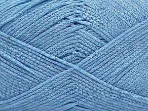 Composition 100% Coton, Brand Ice Yarns, Baby Blue, Yarn Thickness 2 Fine Sport, Baby, fnt2-67247