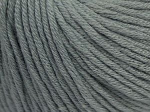 Composition 50% Coton, 50% Acrylique, Light Grey, Brand Ice Yarns, Yarn Thickness 3 Light DK, Light, Worsted, fnt2-67286