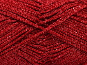Width is 2-3 mm Fiber Content 100% Polyester, Red, Brand Ice Yarns, fnt2-67489