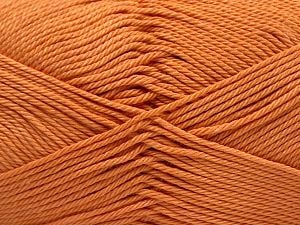 Fiber Content 100% Mercerised Giza Cotton, Light Orange, Brand Ice Yarns, fnt2-67549
