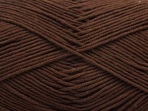 Composition 100% Coton, Brand Ice Yarns, Brown, Yarn Thickness 2 Fine Sport, Baby, fnt2-67875