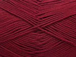 Composition 100% Coton, Brand Ice Yarns, Burgundy, Yarn Thickness 2 Fine Sport, Baby, fnt2-67876