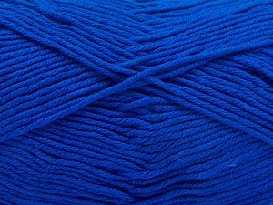 Composition 100% Coton, Saxe Blue, Brand Ice Yarns, Yarn Thickness 2 Fine Sport, Baby, fnt2-67878