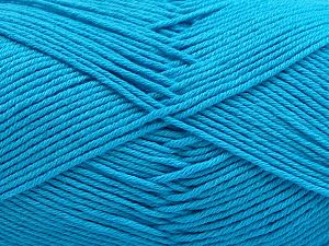 Composition 100% Coton, Turquoise, Brand Ice Yarns, Yarn Thickness 2 Fine Sport, Baby, fnt2-67880
