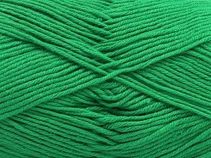 Composition 100% Coton, Brand Ice Yarns, Green, Yarn Thickness 2 Fine Sport, Baby, fnt2-67883