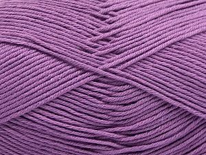 Composition 100% Coton, Lilac, Brand Ice Yarns, Yarn Thickness 2 Fine Sport, Baby, fnt2-67885 