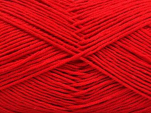 Composition 100% Coton, Red, Brand Ice Yarns, Yarn Thickness 2 Fine Sport, Baby, fnt2-67892 