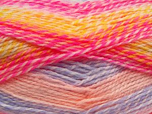 Fiber Content 100% Acrylic, Yellow, White, Pink Shades, Lilac, Brand Ice Yarns, fnt2-67939