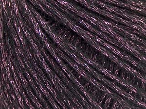 Fiber Content 7% Viscose, 56% Metallic Lurex, 20% Acrylic, 17% Wool, Pink, Brand Ice Yarns, Black, fnt2-67957