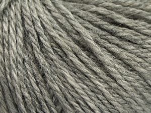 Fiber Content 8% Viscose, 54% Acrylic, 20% Wool, 18% Alpaca, Light Grey, Brand Ice Yarns, fnt2-67967