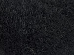 Composition 47% superkid Mohair, 31% Superwash Extrafine Merino Wool, 22% Polyamide, Brand Ice Yarns, Black, fnt2-69133 