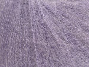 Composition 47% superkid Mohair, 31% Superwash Extrafine Merino Wool, 22% Polyamide, Light Lilac, Brand Ice Yarns, fnt2-69145 