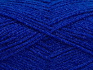 Composition 100% Acrylique, Saxe Blue, Brand Ice Yarns, Yarn Thickness 3 Light DK, Light, Worsted, fnt2-70042