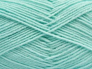 Composition 100% Acrylique, Light Mint Green, Brand Ice Yarns, Yarn Thickness 3 Light DK, Light, Worsted, fnt2-70050