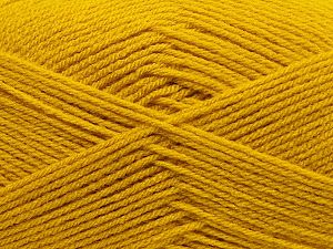 Composition 100% Acrylique, Brand Ice Yarns, Dark Yellow, fnt2-70076