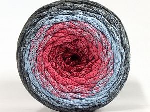 Please be advised that yarns are made of recycled cotton, and dye lot differences occur. Composition 100% Coton, Pink, Light Burgundy, Light Blue, Brand Ice Yarns, Dark Grey, fnt2-70808