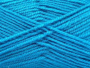 Fiber Content 50% Wool, 50% Acrylic, Turquoise, Brand Ice Yarns, fnt2-70826