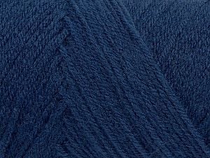 Items made with this yarn are machine washable & dryable. Fiber Content 100% Acrylic, Brand Ice Yarns, Dark Jeans Blue, fnt2-71187