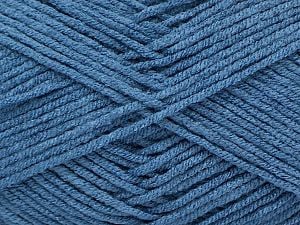 Fiber Content 50% Bamboo, 50% Acrylic, Jeans Blue, Brand Ice Yarns, fnt2-71389