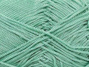 Width is 2-3 mm Fiber Content 100% Polyester, Mint Green, Brand Ice Yarns, fnt2-71457