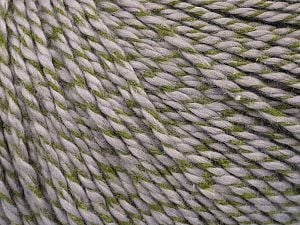 Composition 68% Coton, 32% Soie, Brand Ice Yarns, Grey, Green, fnt2-71762 