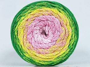 Please be advised that yarns are made of recycled cotton, and dye lot differences occur. Composition 100% Coton, Yellow, Pink, Brand Ice Yarns, Green, fnt2-73750