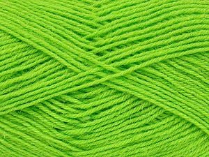 Machine Washable. Composition 75% Superwash Wool, 25% Polyamide, Light Green, Brand Ice Yarns, fnt2-73986 