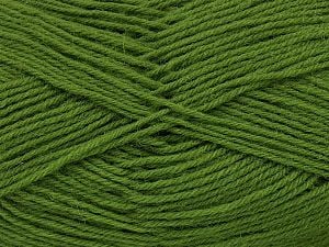 Machine Washable. Fiber Content 75% Superwash Wool, 25% Polyamide, Brand Ice Yarns, Grass Green, fnt2-73987