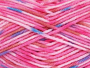 Composition 100% Acrylique haut de gamme, Salmon, Pink Shades, Brand Ice Yarns, Blue, fnt2-74147