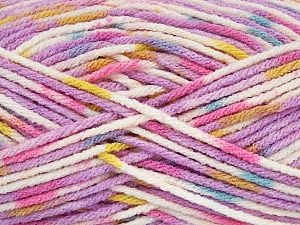 Composition 100% Acrylique haut de gamme, Yellow, Pink, Lilac, Brand Ice Yarns, Cream, Blue, fnt2-74149
