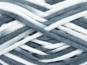 Fiber Content 60% Polyamide, 40% Cotton, White, Brand Ice Yarns, Grey Shades, fnt2-74531