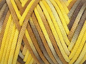 Please be advised that yarns are made of recycled cotton, and dye lot differences occur. İçerik 60% Polyamid, 40% Pamuk, Yellow Shades, Brand Ice Yarns, Camel Shades, fnt2-74556