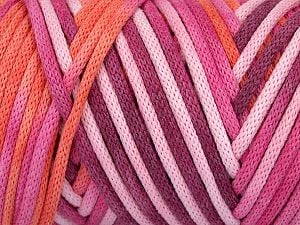Please be advised that yarns are made of recycled cotton, and dye lot differences occur. İçerik 60% Polyamid, 40% Pamuk, Pink Shades, Orange, Maroon, Brand Ice Yarns, fnt2-74563