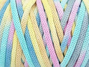 Please be advised that yarns are made of recycled cotton, and dye lot differences occur. Composition 60% Coton, 40% Viscose, Yellow, Pink, Mint Green, Light Grey, Brand Ice Yarns, Blue, fnt2-74588 