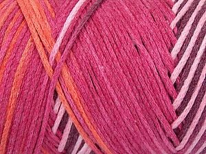 Please be advised that yarns are made of recycled cotton, and dye lot differences occur. Composition 80% Coton, 20% Polyamide, Pink Shades, Orange, Maroon, Brand Ice Yarns, fnt2-74603