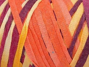 Composition 60% Coton, 40% Viscose, Yellow, Pink, Orange, Brand Ice Yarns, fnt2-74617