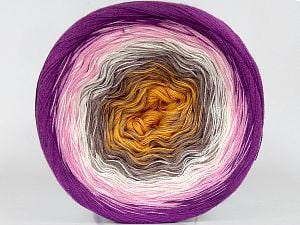 Composition 50% Acrylique, 50% Coton, White, Purple, Pink, Brand Ice Yarns, Gold, Camel, fnt2-76090