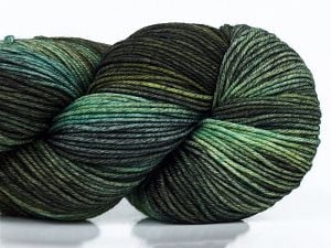 Please note that this is a hand-dyed yarn. Colors in different lots may vary because of the charateristics of the yarn. Also see the package photos for the colorway in full; as skein photos may not show all colors. Ä°Ã§erik 75% Superwash Merino Wool, 25% Polyamid, Brand Ice Yarns, Green Shades, fnt2-77174 