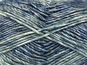 Fiber Content 50% Acrylic, 30% Polyester, 20% Wool, Brand Ice Yarns, Green Shades, Blue, fnt2-77392