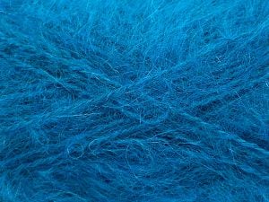Composition 45% Acrylique, 30% Mohair, 25% Laine, Turquoise, Brand Ice Yarns, fnt2-77456 