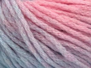 Fiber Content 64% Acrylic, 23% Wool, 13% Polyamide, Light Turquoise, Brand Ice Yarns, Baby Pink, Yarn Thickness 6 SuperBulky Bulky, Roving, fnt2-77469