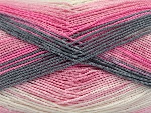 Composition 100% PremiumMicroAcrylic, White, Pink Shades, Brand Ice Yarns, Grey Shades, Yarn Thickness 2 Fine Sport, Baby, fnt2-77485 
