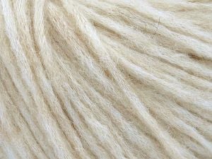 Composition 60% Baby Alpaga, 25% Polyamide, 15% Superwash Extrafine Merino Wool, Light Beige, Brand Ice Yarns, fnt2-77593 