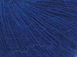 Fiber Content 60% Acrylic, 20% Angora, 20% Wool, Brand Ice Yarns, Dark Blue, fnt2-77628