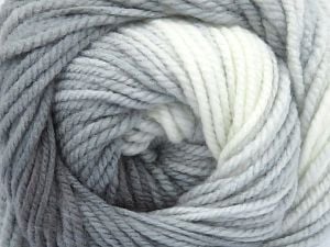 Composition 100% Acrylique haut de gamme, White, Brand Ice Yarns, Grey Shades, fnt2-77629 