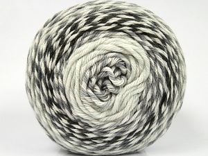 Composition 100% Acrylique haut de gamme, White, Brand Ice Yarns, Grey Shades, Yarn Thickness 4 Medium Worsted, Afghan, Aran, fnt2-77645