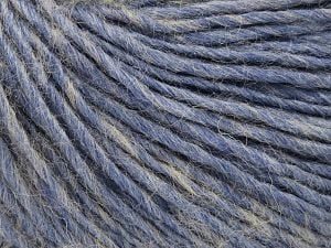 Fiber Content 50% Wool, 50% Acrylic, Light Grey, Brand Ice Yarns, Bluish Lilac, fnt2-77699
