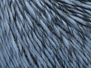 Fiber Content 50% Acrylic, 50% Wool, Brand Ice Yarns, Blue, Black, fnt2-77743