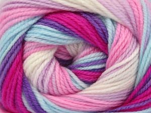 Fiber Content 100% Baby Acrylic, Turquoise, Purple Shades, Pink Shades, Brand Ice Yarns, fnt2-77863